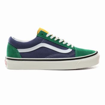 Vans Anaheim Factory Old Skool 36 DX - Naisten Tennarit - Turkoosi/Laivastonsininen